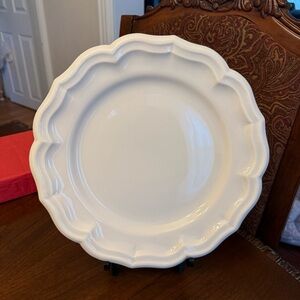 Gien France 12 1/8” Chop Plate (Round Platter) Solid Filets-Style Pattern
